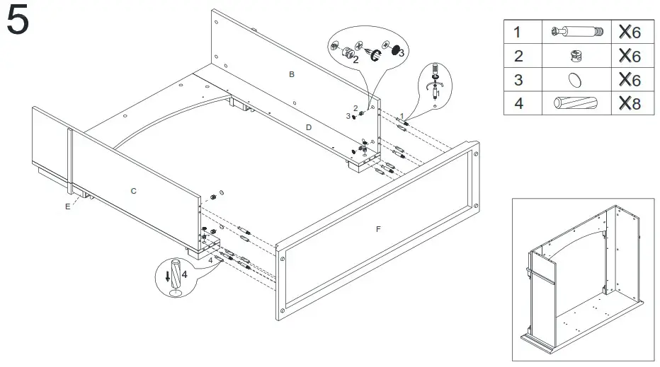 Southern ENTERPRISES HD053240 48 in Smart Electric Fireplace in White and Black - overview 12