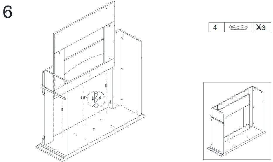 Southern ENTERPRISES HD053240 48 in Smart Electric Fireplace in White and Black - overview 13