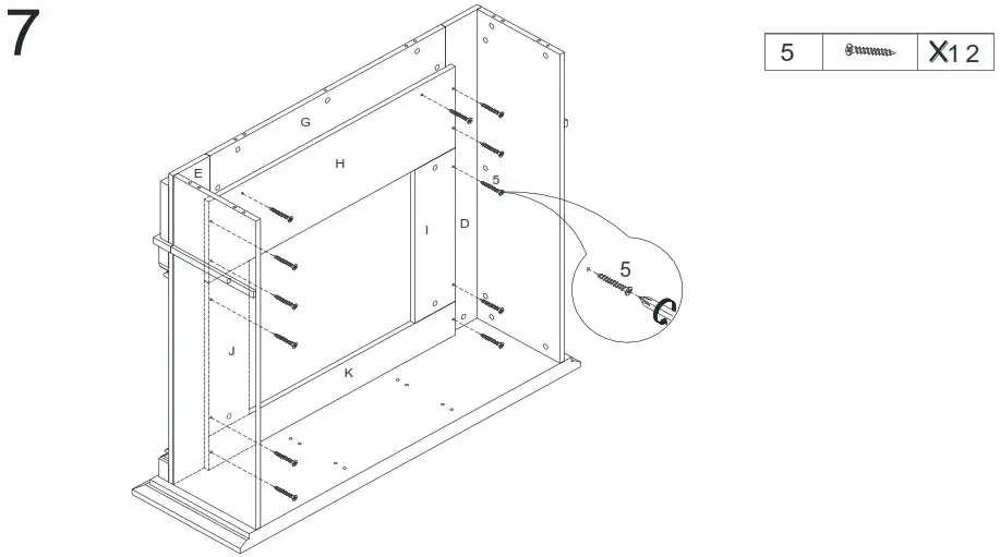 Southern ENTERPRISES HD053240 48 in Smart Electric Fireplace in White and Black - overview 14