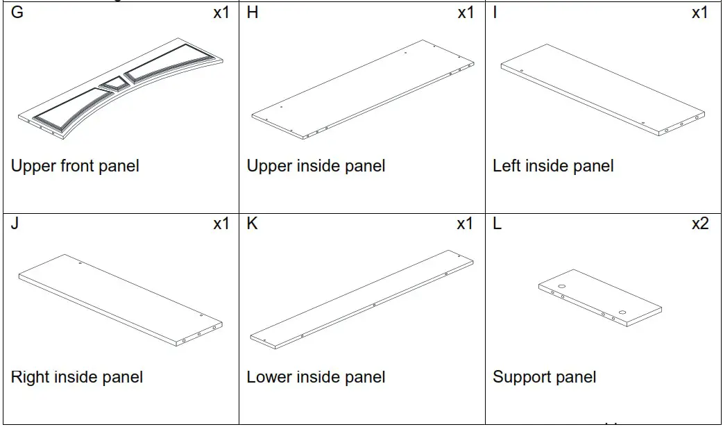 Southern ENTERPRISES HD053240 48 in Smart Electric Fireplace in White and Black - overview 4
