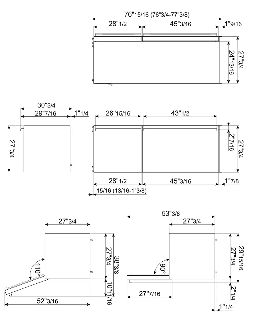 smeg FA490URBL 28 Inch Freestanding Bottom Mount Refrigerator 1