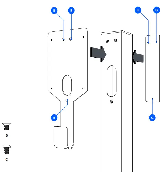 easee BPR1W001 Base Charging Pedestal PR 1-Way - fig3