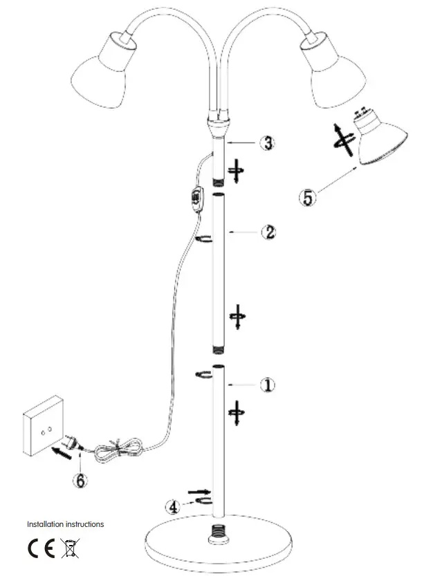 ELVITA 117658 Floor Lamp - Figure 1
