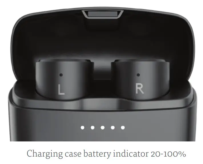 Charging case battery indicator