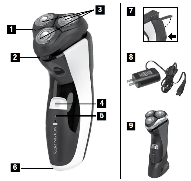 Remington R3-4110A Rotary Shaver, Mens Electric Razor, Electric Shaver (1)