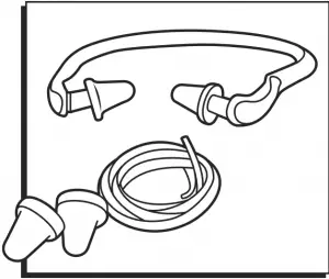ULINE S-15346, S-15347 Jazz Band Banded Earplugs A