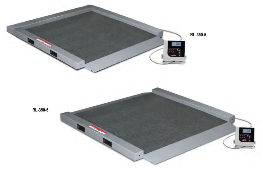 Rice Lake Rl-350 Series Portable Bariatric Wheelchair Scale User Manual