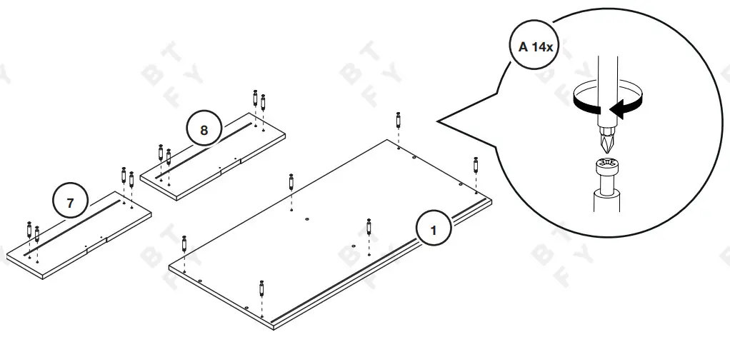 BT FY 4000238 Makeup Furniture and Storage - HARDWARE1