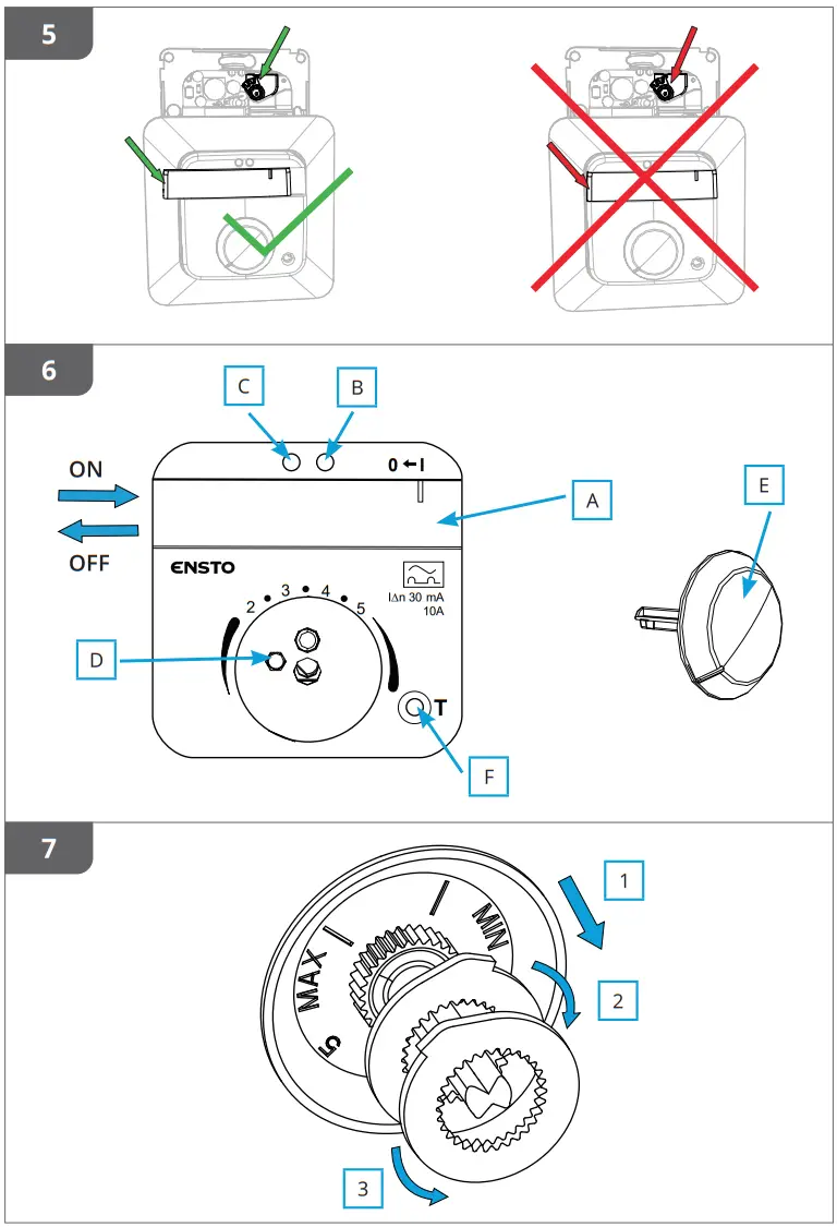 ENSTO ECO10BTW J Floor Heating Thermostat - fig 2