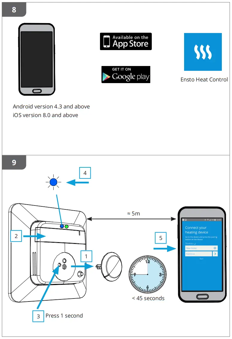 ENSTO ECO10BTW J Floor Heating Thermostat - fig 3