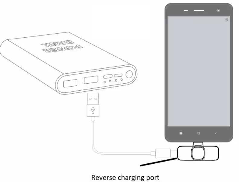 Reverse charging port Illustration