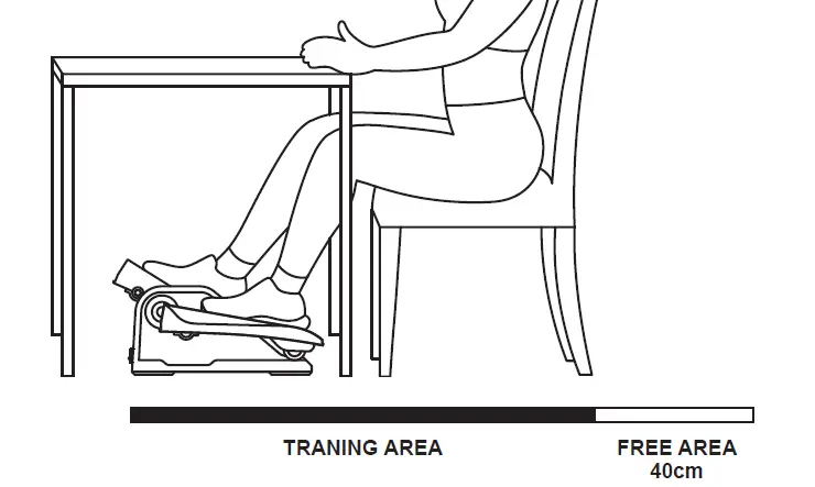 uDesk Mini Elliptical Machine Instruction fig 14