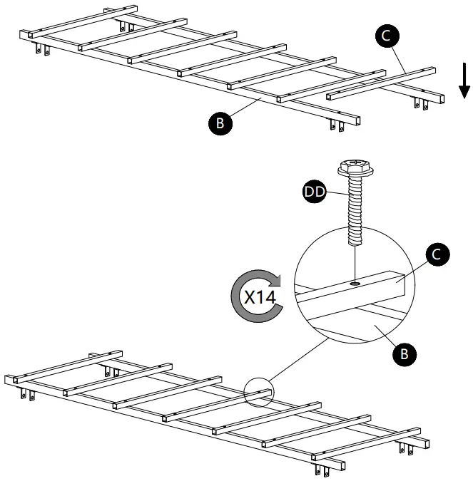 Nohea PS8070ARBORS Metal Garden Arbor B02