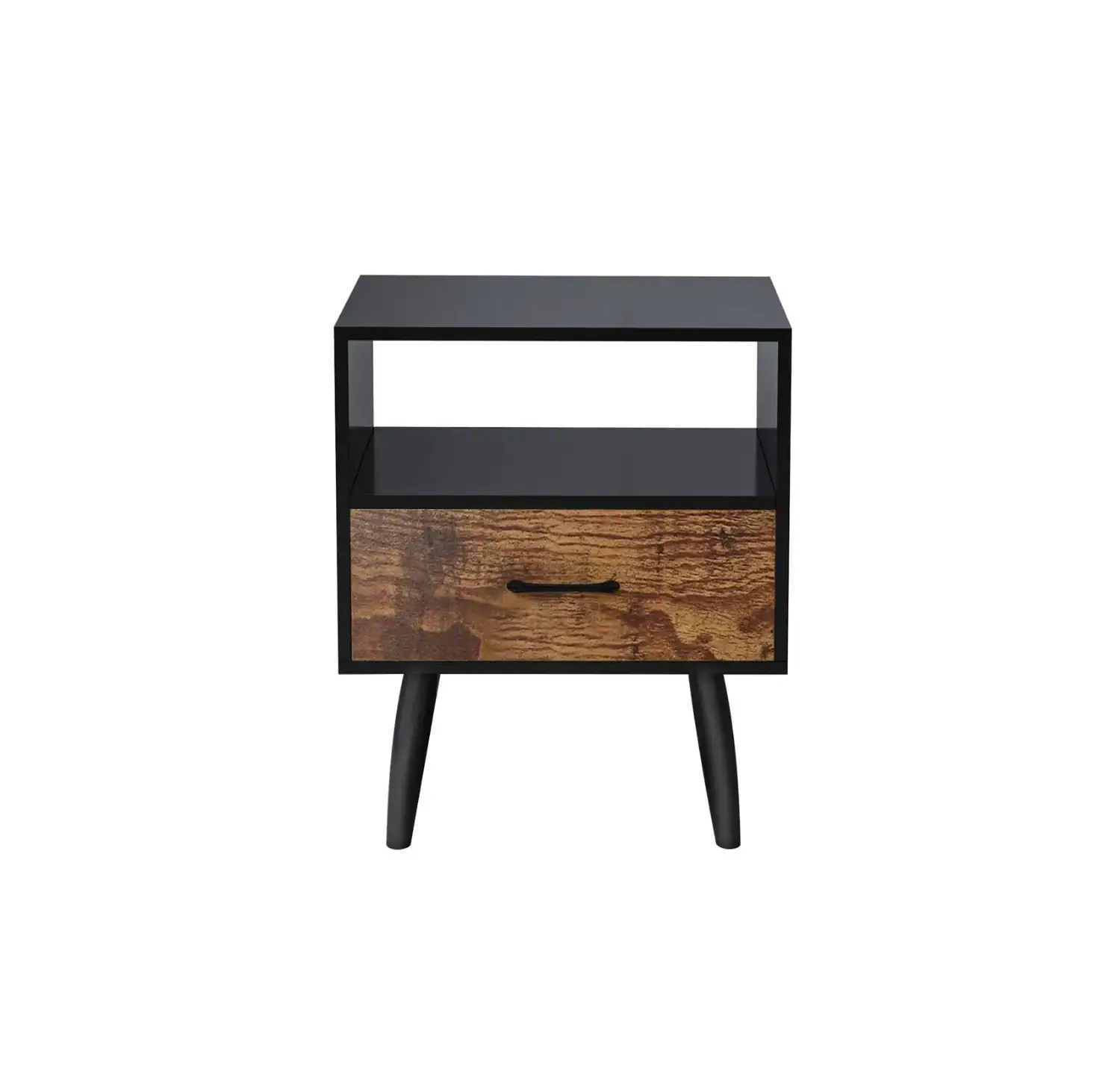 Fufu Gaga Lbb-bk4f0009-03-c 1-drawer Black Wooden Nightstand Instruction Manual