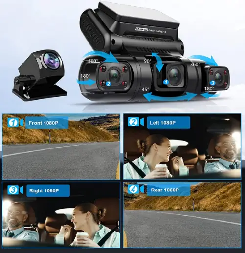 PRUVEEO-D90-4CH-4-Channel-FHD-Dash-Cam-fig-1