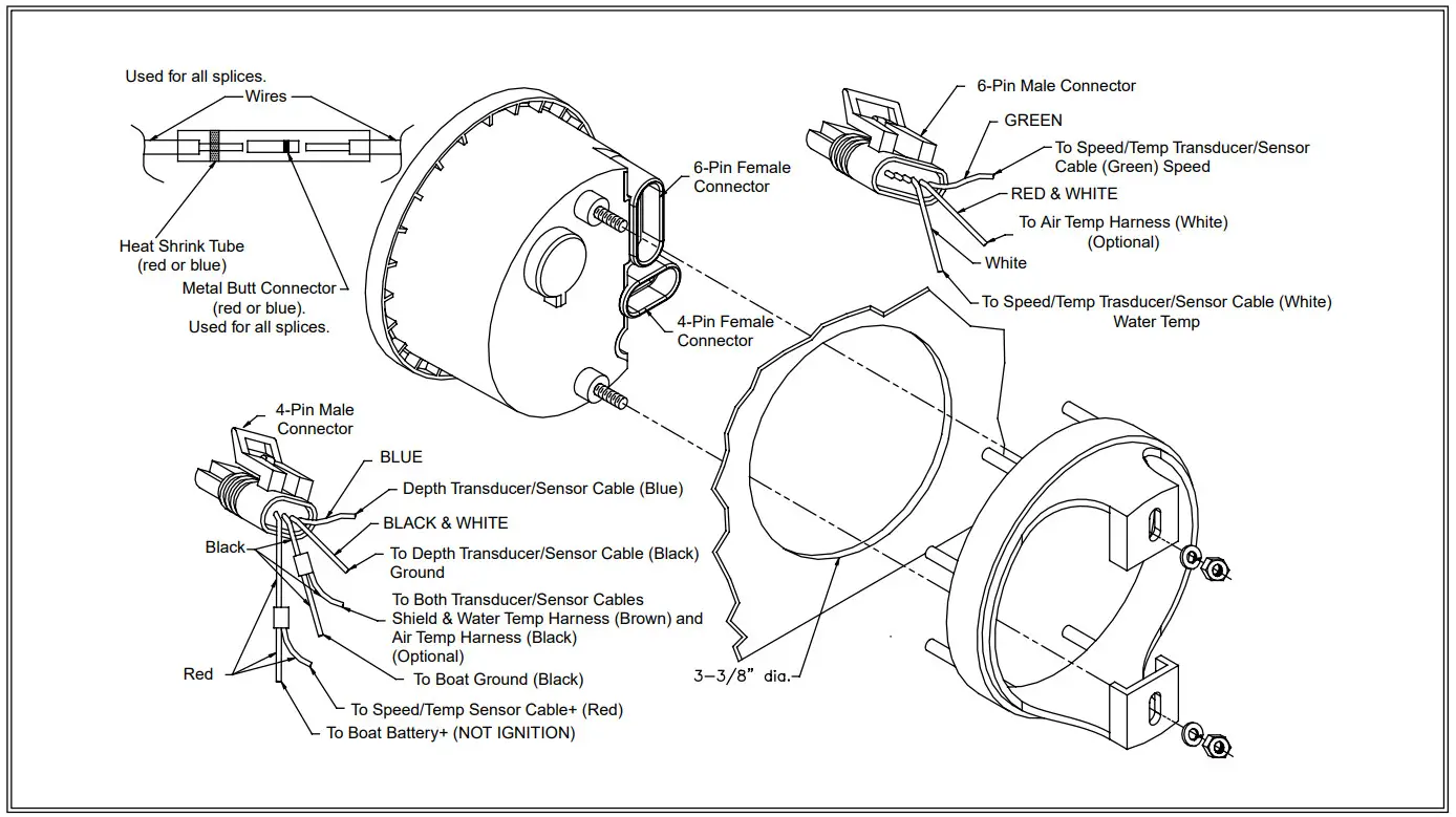 Faria Boat Multi-Function Pilot Gauge - Figure 2