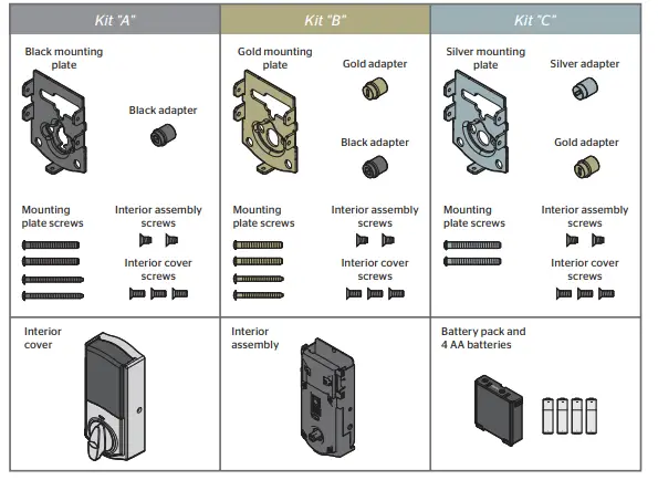 Kwikset ‎99140-111 Convert Smart Lock Conversion Kit 2