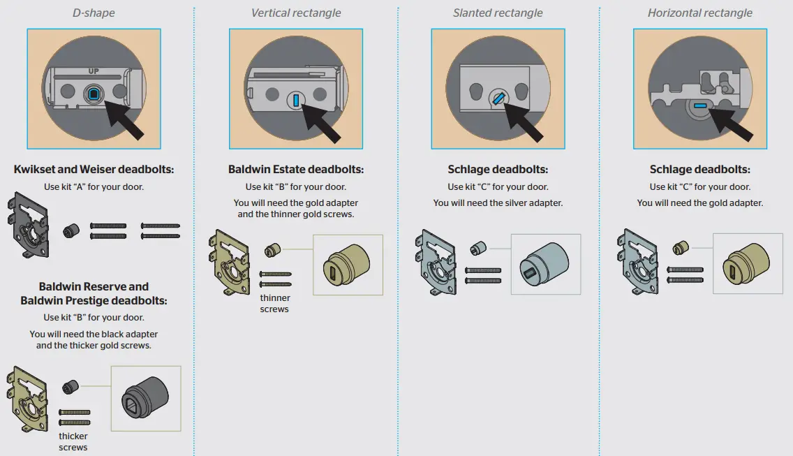 Kwikset ‎99140-111 Convert Smart Lock Conversion Kit 5