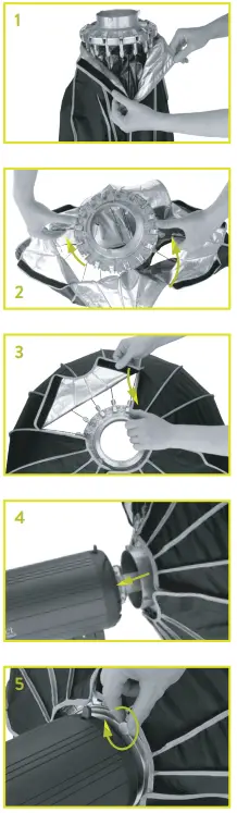 anlger Quick-Open Folding Beauty Dishes-FIG2