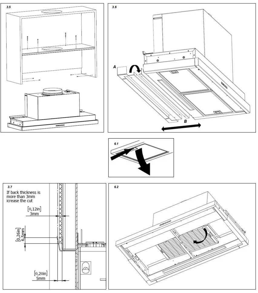 FORTE KEIRA 120V- 60HZ Cooker Hoods fig 1
