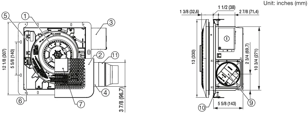 Panasonic-RG-R811LA-Ventilating-Fan-Instruction-fig-11