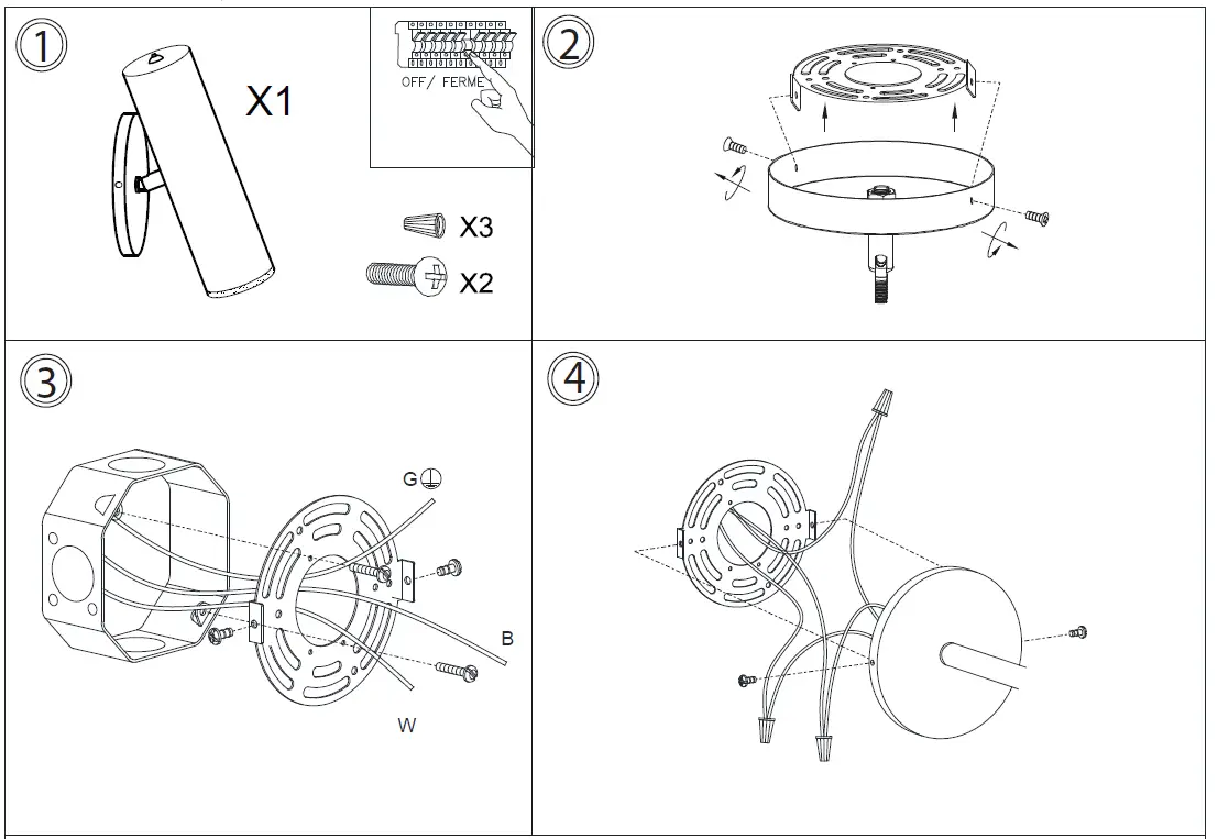 Dainolite CST-106LEDW Contemporary LED Wall Sconce 1