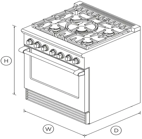 FISHER PAYKEL RDV2-305-N_N Dual Fuel Range 30 Inch 5 Burners 02