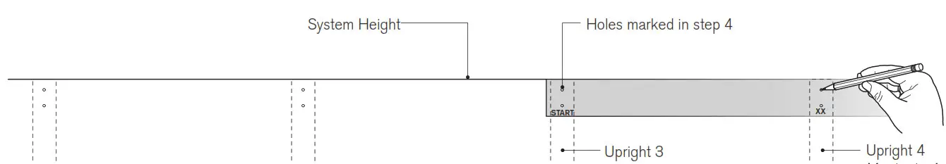 Martha Stewart INS 0030 14 Inch Depth Perry St White Woodgrain Gold Metal - FIG10