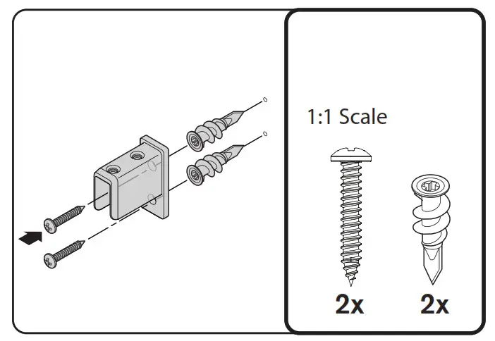 Martha Stewart INS 0030 14 Inch Depth Perry St White Woodgrain Gold Metal - FIG13