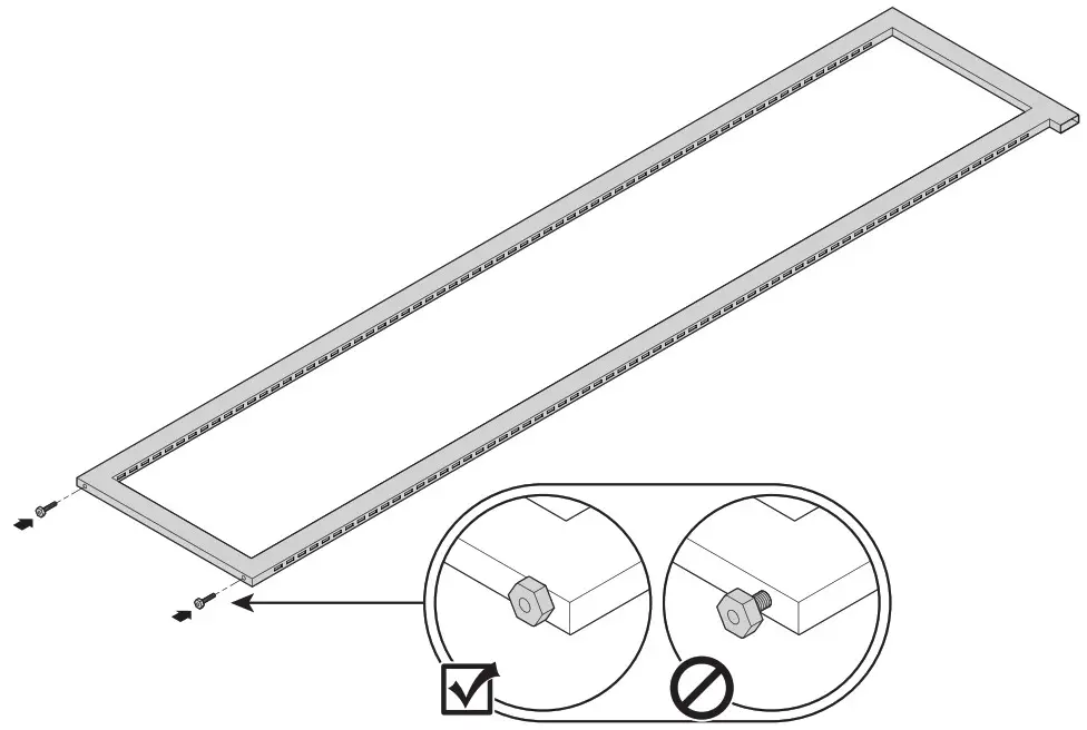 Martha Stewart INS 0030 14 Inch Depth Perry St White Woodgrain Gold Metal - FIG14