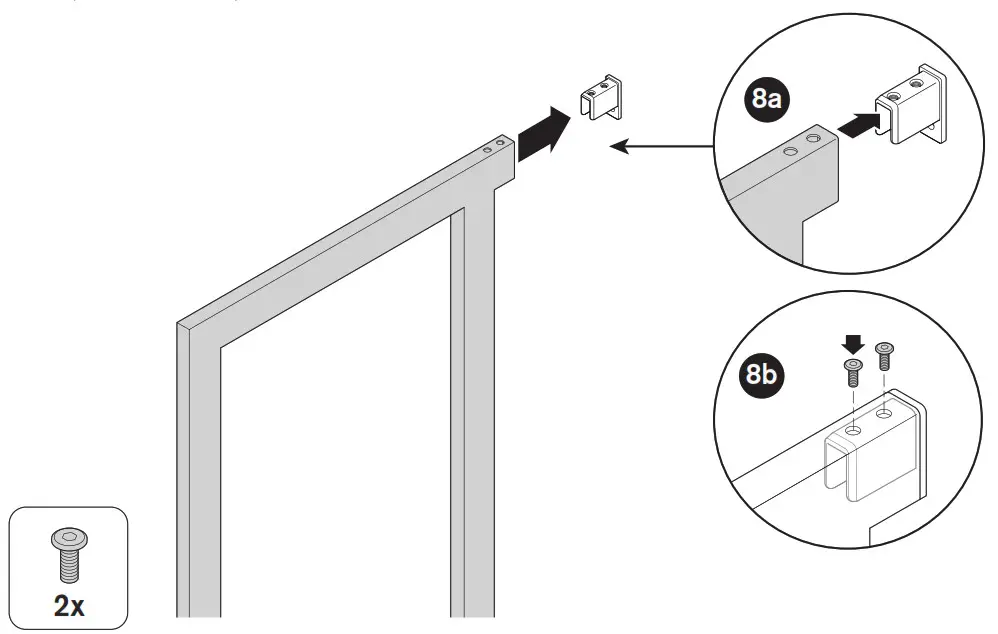 Martha Stewart INS 0030 14 Inch Depth Perry St White Woodgrain Gold Metal - FIG15