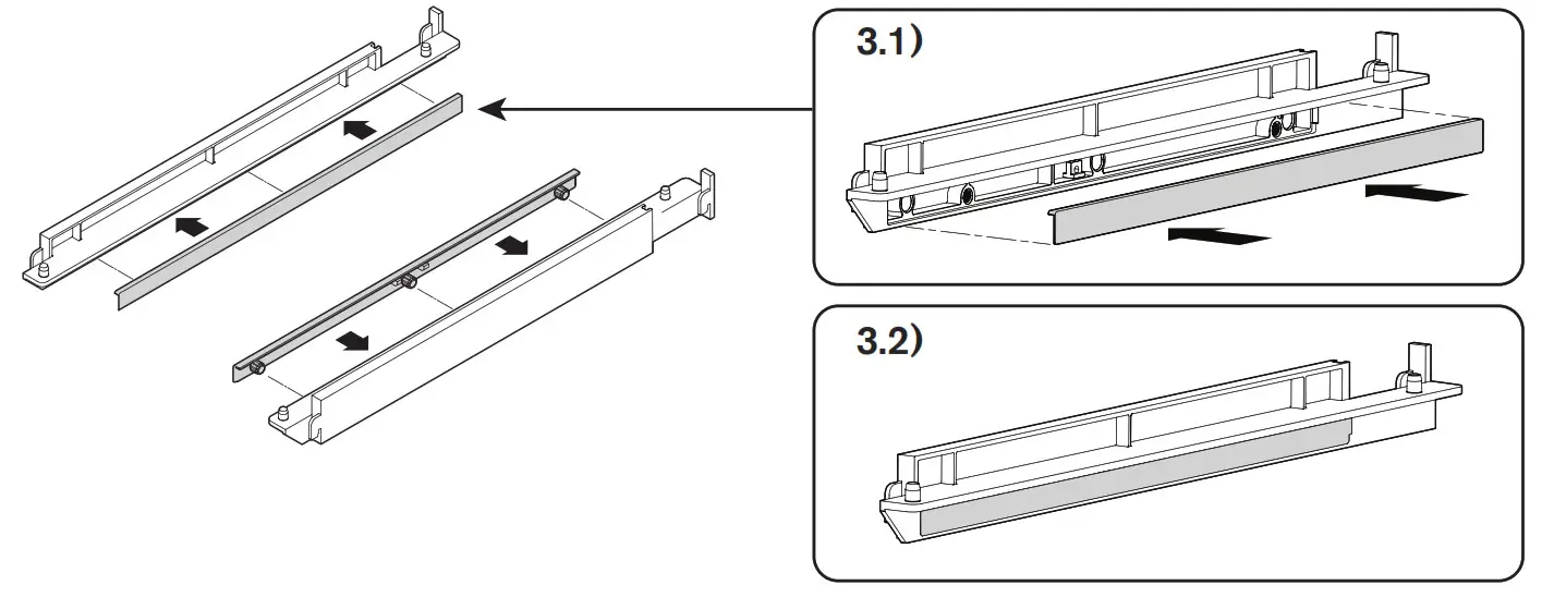 Martha Stewart INS 0030 14 Inch Depth Perry St White Woodgrain Gold Metal - FIG32