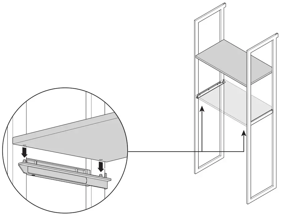 Martha Stewart INS 0030 14 Inch Depth Perry St White Woodgrain Gold Metal - FIG36