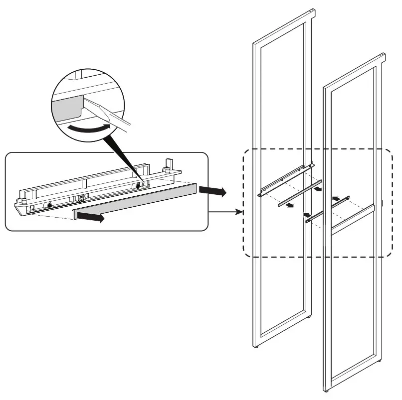 Martha Stewart INS 0030 14 Inch Depth Perry St White Woodgrain Gold Metal - FIG39