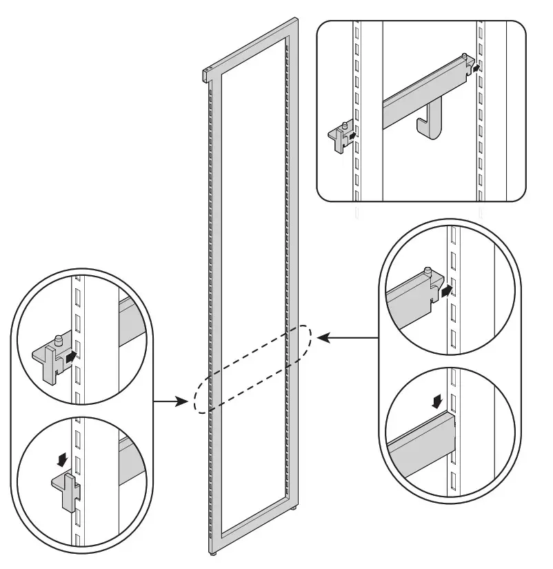 Martha Stewart INS 0030 14 Inch Depth Perry St White Woodgrain Gold Metal - FIG43