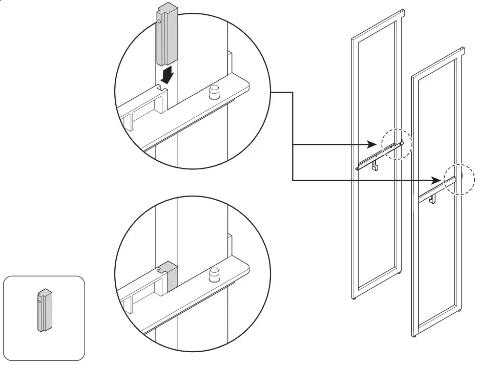 Martha Stewart INS 0030 14 Inch Depth Perry St White Woodgrain Gold Metal - FIG44