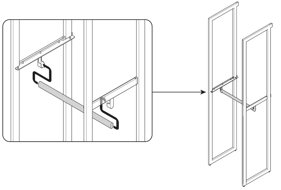 Martha Stewart INS 0030 14 Inch Depth Perry St White Woodgrain Gold Metal - FIG45