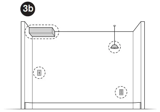 Martha Stewart INS 0030 14 Inch Depth Perry St White Woodgrain Gold Metal - FIG5