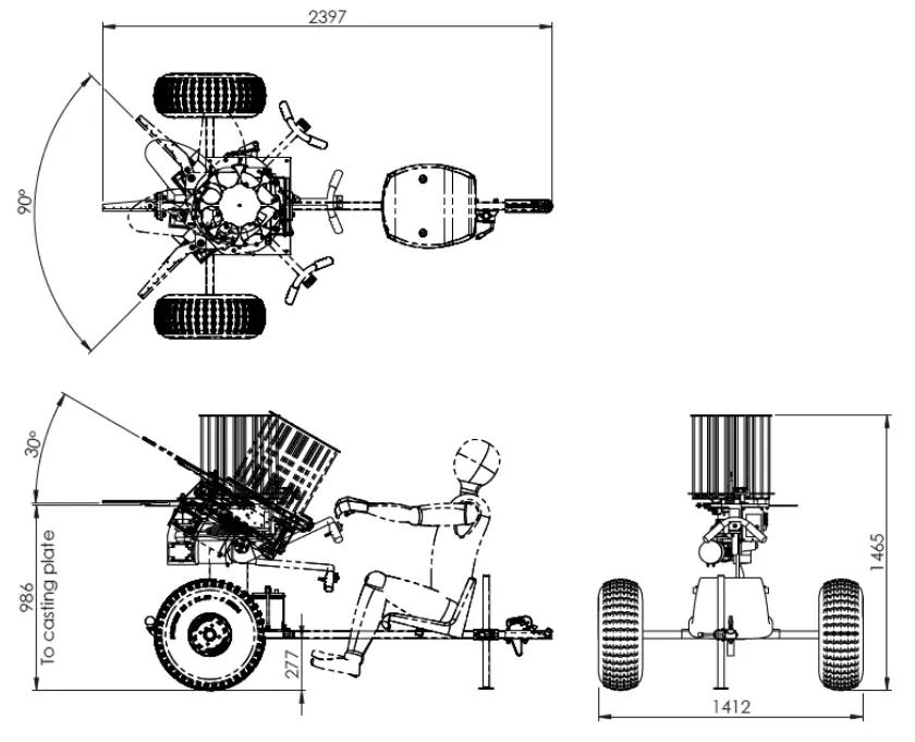 PROMATIC MONTERO Clay Pigeon Trap Trolley - Fig 2