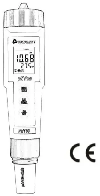 TRIPLETT PH180 Waterproof pH Meter -