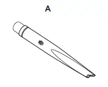A. 8" Crevice Tool