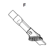F. Duster Crevice Tool