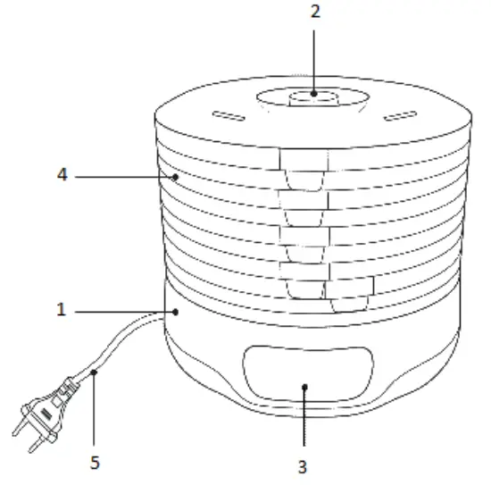 marta MFD-500 Electric Food Dryer - fig 1