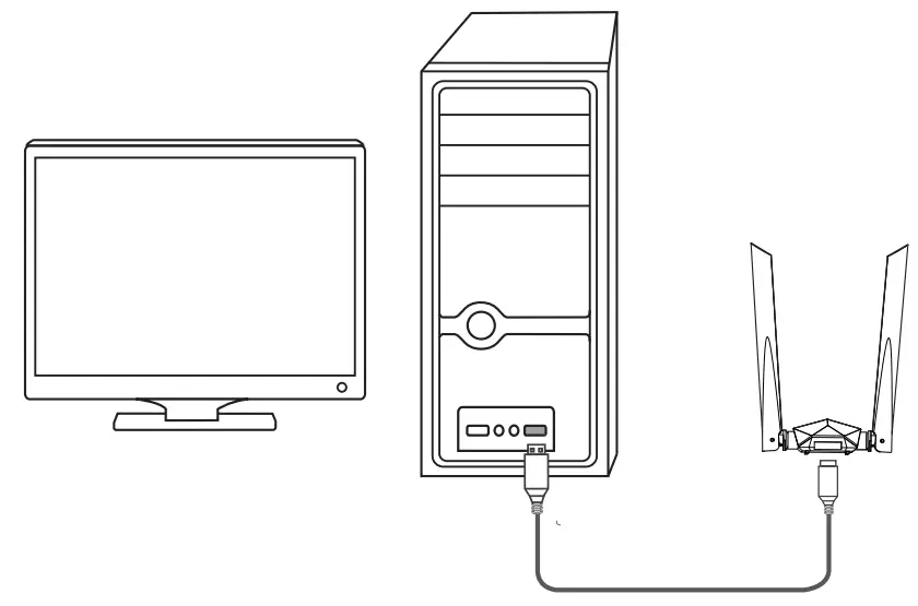 Install the wireless USB adapter