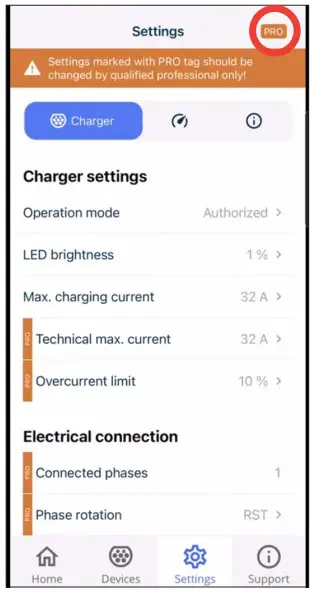 ENSTO RAK131B One Home 36kW Charging Station - Charger Control Application