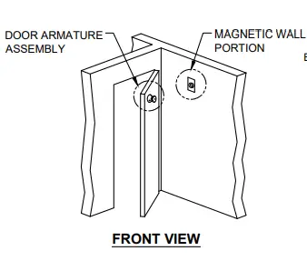 ABH 2300 C28 Surface Mount Magnetic Door Holder 3