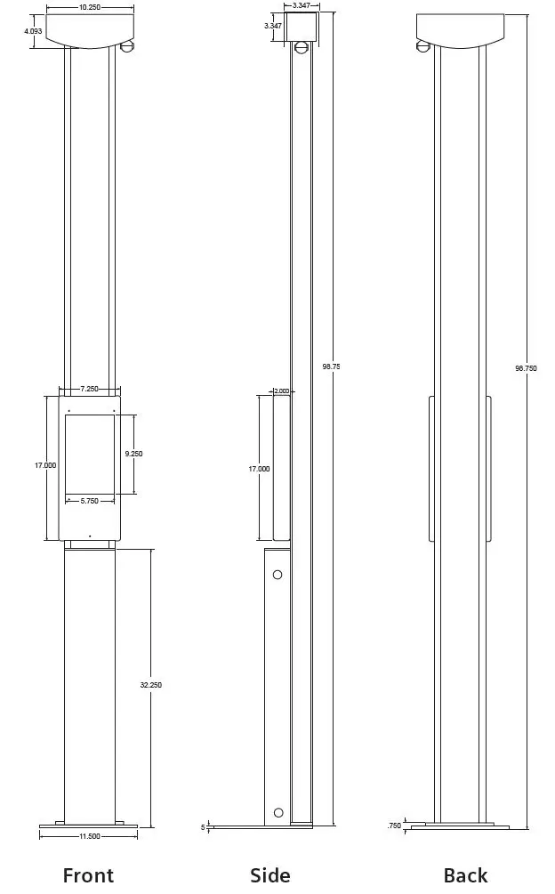 SIEMENS-VersiCharge-95 Inch Post and Integrated-Retraction-Systems-4