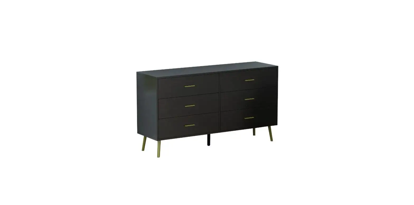 Fufu Gaga Ljy-kf020311-01 Sideboard Black 6-drawer Double Dresser Instruction Manual Fufu Gaga Ljy-kf020311-01 Sideboard Black 6-drawer Double Dresser Instruction Manual