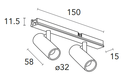 LIGHTINOVA CLIXX MICRO Magnetic Track System 1 Meter - fig 11