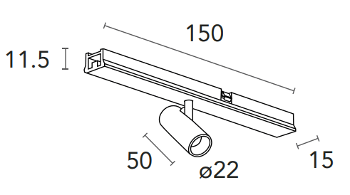 LIGHTINOVA CLIXX MICRO Magnetic Track System 1 Meter - fig 8